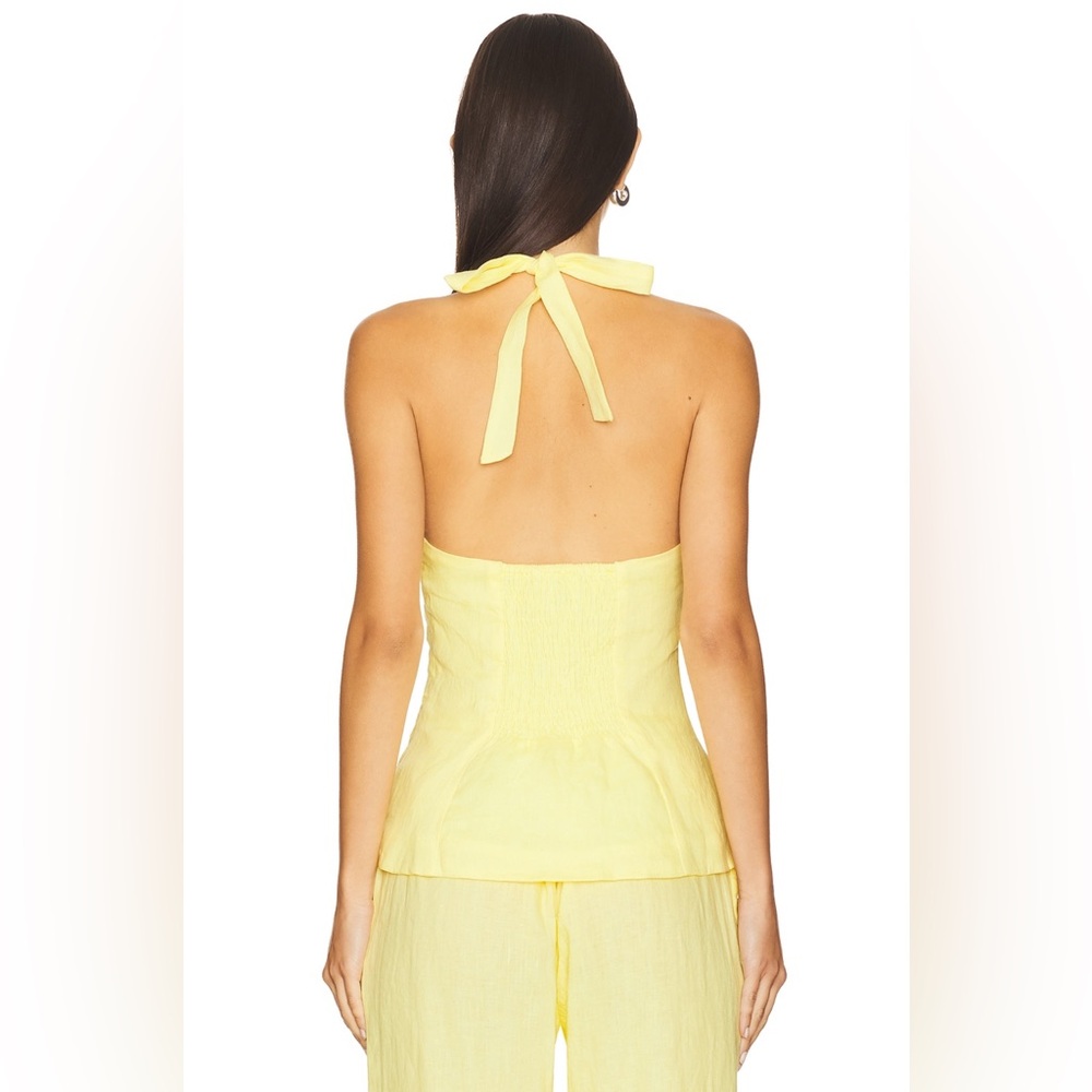 AEXAE x REVOLVE Halter Top in Butter Yellow - Picture 3 of 6
